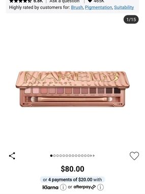 Urban Decay Naked3 Eyeshadow Palette – Rose Gold Shades